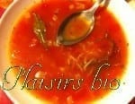 soupe à la tomate et vermicelle de riz